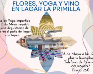 Flores, yoga y vino en Lagar La Primilla